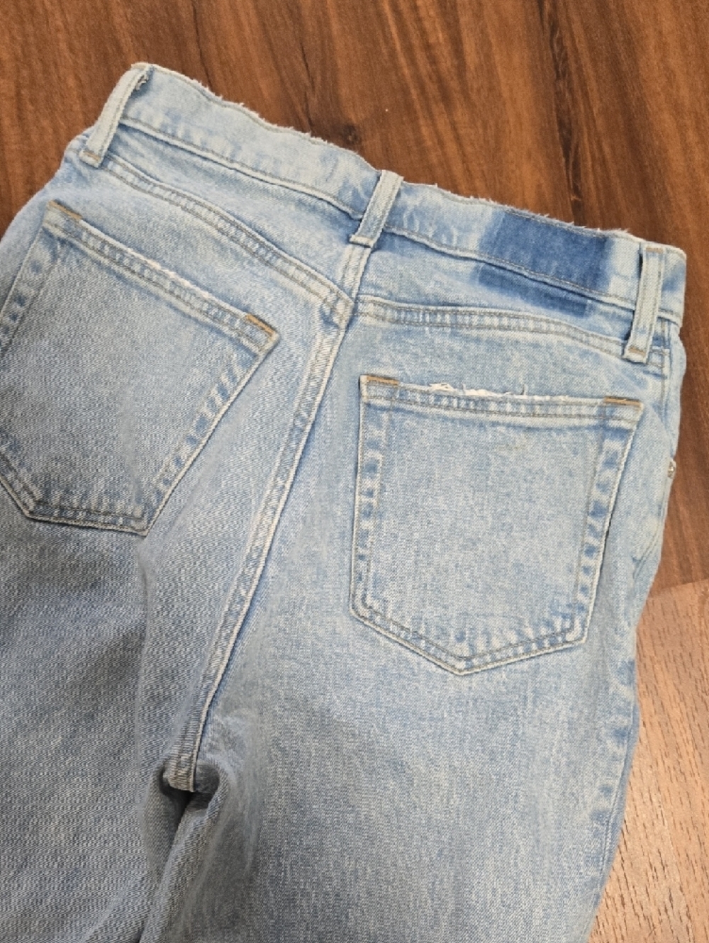 Abercrombie & Fitch The 90s Straight Ultra High Rise Curve Love Sz 27 Light Wash - Picture 6 of 10